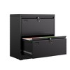 SUXXAN Metal Lateral File Cabinet, 30.24" H Lockable Files Cabinet, Ins Design Office Cabinet with 2 Drawers, Assembly Required,Black - 2 of 4