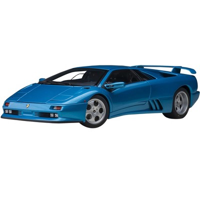 Lamborghini Diablo SE30 Blu Sirena Blue Metallic 1/18 Model Car by Autoart