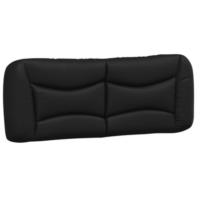 vidaXL Headboard Cushion Bedroom Hanging Bed Back Cushion Black Faux Leather - 53.9"