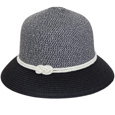 Magid Rope Two Tone Straw Bucket Hat