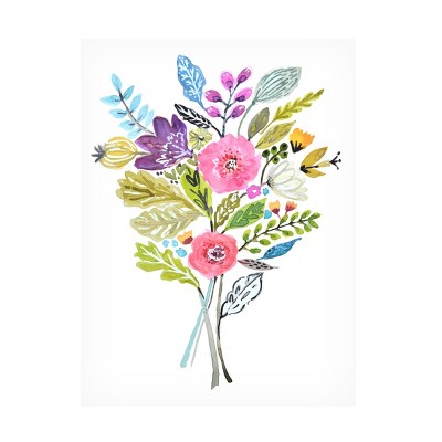 Trademark Fine Art - Karen Fields  Simple Short Stems IV Canvas Art