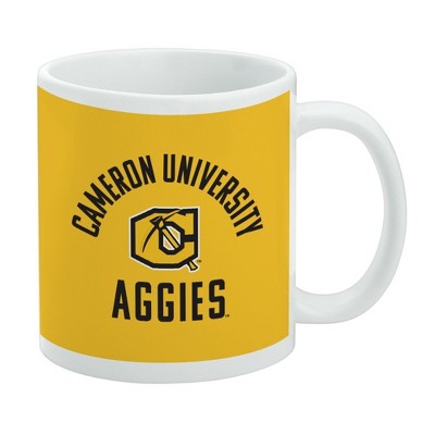 Cameron University Aggies Logo Ceramic Coffee Mug Novelty Gift Mugs for Coffee Tea and Hot Drinks 11oz White