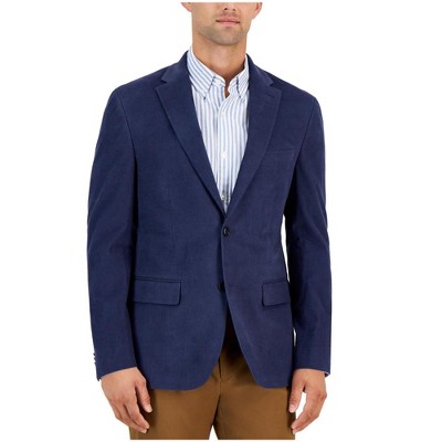 Tommy Hilfiger Mens Modern Fit Corduroy Two Button Blazer Jacket