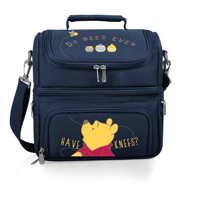 Oniva Winnie The Pooh Pranzo Lunch Bag Cooler with Utensils - Navy Blue