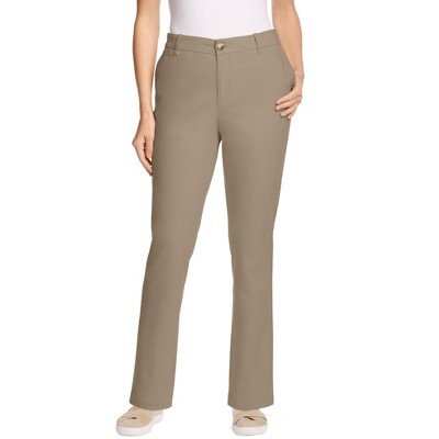 Woman Within Tall Adjustable Waist Straight-Leg Chino
