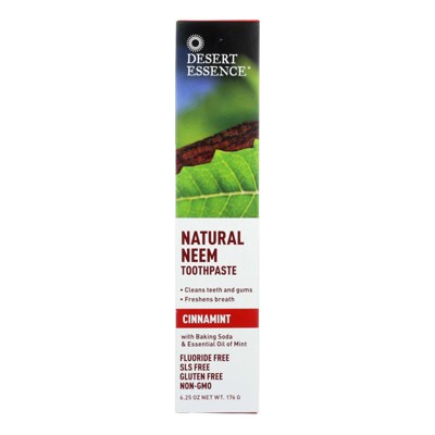 Desert Essence Cinnamint Natural Neem Toothpaste - 6.25 oz