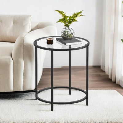 Side Table End Tables Living Room End Tables Living Room Side Table Glass Table Glass Side Table Small Round Side Table