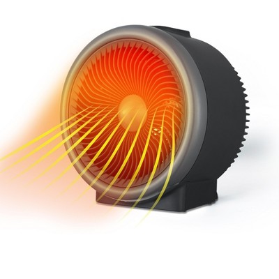 BLACK+DECKER Turbo Electric Heater, Personal Heater with 4 Settings, Innovative Blade Design & Low Noise Output with Thermostat Control