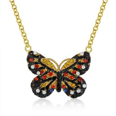 Butterfly Chain Pendant Necklace for Women Cubic Zirconia Ginger Lyne Collection