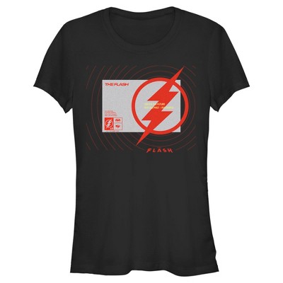 Juniors Womens The Flash Saving the Future and the Past Lighting Bolt T-Shirt