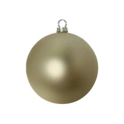 Northlight Matte Glass Christmas Ball Ornaments - 3.25" (80mm) - Gold - 8ct