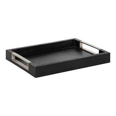 Kate and Laurel Hutton Round Wood Tray