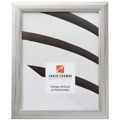 Contemporary Scratched Silver Picture Frame