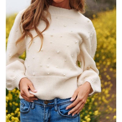 Women's Sweetest Together Pearl Sweater - DAVI & DANI