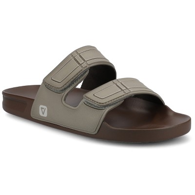 Vance Mens Mario Comfort Adjustable Strap Slide-in Sandal