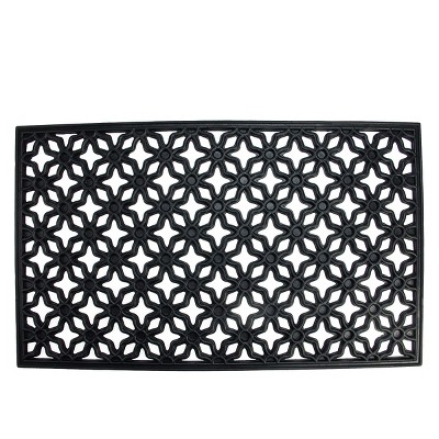 Northlight Elegant Quatrefoil Rectangular Door Mat 30" x 18"