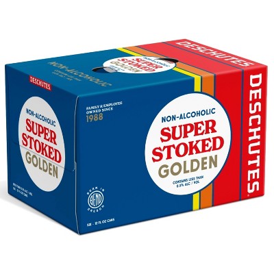Deschutes Super Stoked Non-Alcoholic Golden Ale Beer - 6pk/12 fl oz Cans