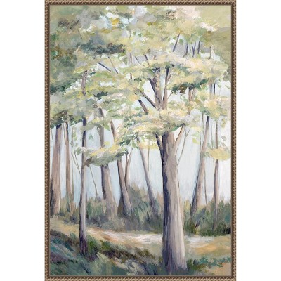 Amanti Art Verdant Canopy by Hannah Dawson Framed Canvas Wall Art