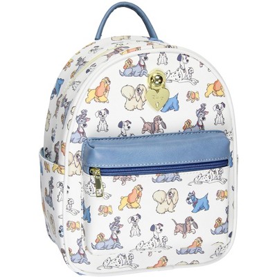 Disney Dogs Saffiano Faux Leather Tote Bag Mini Backpack