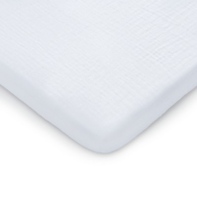 Muslin Fitted Bassinet Crib Sheet, Extra Soft 100% Muslin Cotton Bassinet Sheets by Comfy Cubs