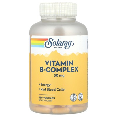 Solaray Vitamin B-Complex, 50 mg, 250 VegCaps