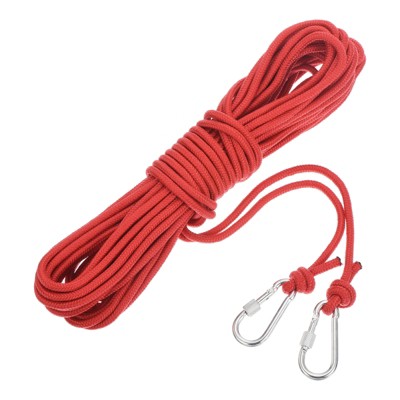 Unique Bargains Hollow Braided Polypropylene Anchor Rope with Hook for Marine Life Boat