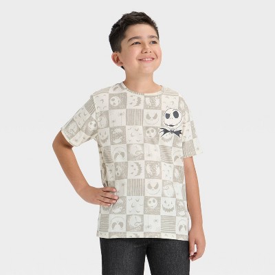 Boys' The Nightmare Before Christmas Short Sleeve Graphic T-Shirt - Gray