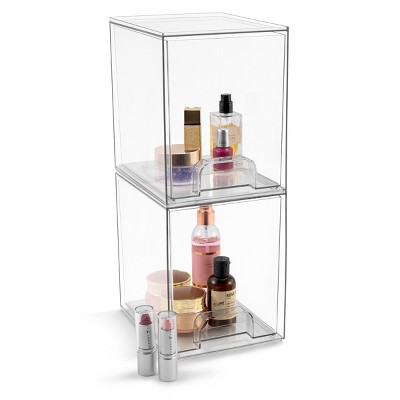 Sorbus Clear Acrylic Drawer Organizers - Makeup Case Pull-Out Drawers