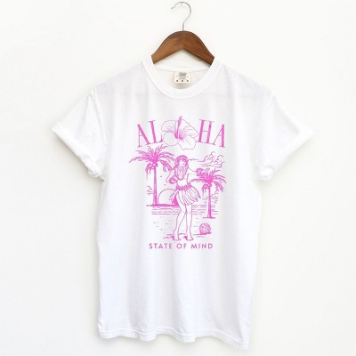 Simply Sage Market Women's Aloha State of Mind Short Sleeve Garment Dyed Tee