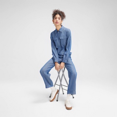 Women's Long Sleeve Denim Jumpsuit - Wild Fable™