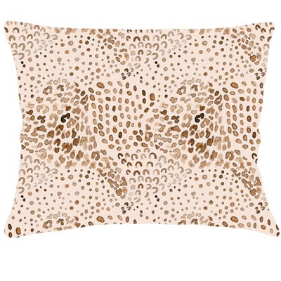 Brown Cheetah Velvet Pillow 28x36