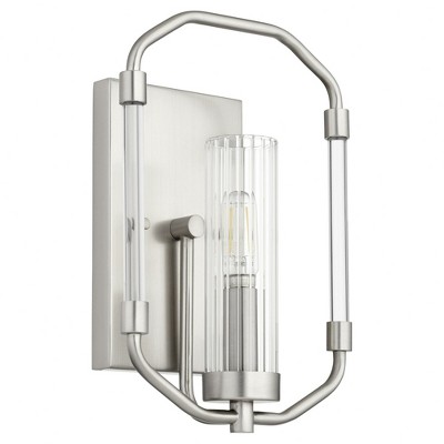 Quorum Lighting Citadel 1-Light Satin Nickel Wall Sconce