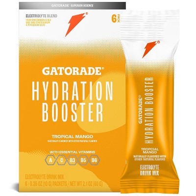 Gatorade Hydration Booster Tropical Mango - 6pk/0.35oz Cans