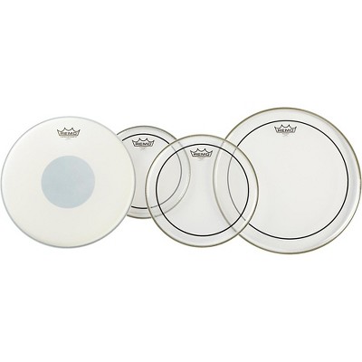 Remo Clear Pinstripe Pro Pack With Free 14" Controlled Sound X Snare Head
