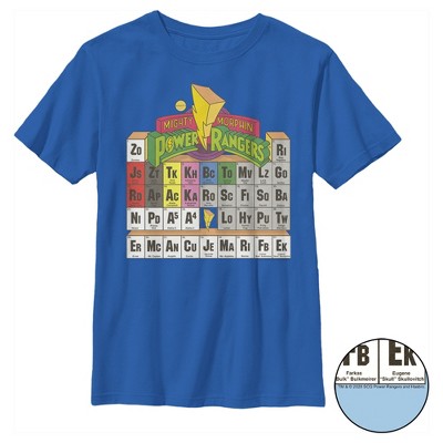 Boy's Power Rangers Periodic Table of Heroes T-Shirt