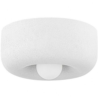 Mitzi Doris 1 - Light Flush Mount in  Aged Brass/Textured White