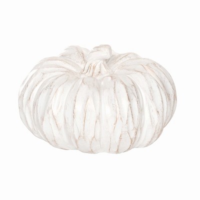 Gallerie II Champagne & White Small Pumpkin Figurine