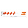 Unique Bargains Multiple Trigger Points Neck Shoulder PP TPE Orange Transparent Handheld Back Massager 1 Pcs - 4 of 4