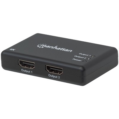 Manhattan® 4K at 30 Hz 2-Port HDMI® Splitter in Black