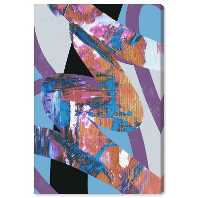 Art Remedy Retro Glitch Retro Abstract Wall Art Unframed