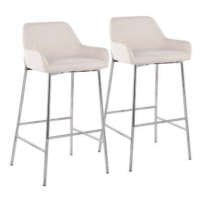 Set of 2 Daniella Metal Polyester Barstool - LumiSource