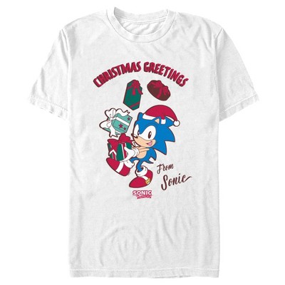 Men's Sonic the Hedgehog Christmas Greetings T-Shirt