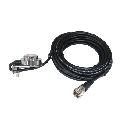 Browning® Up to 3/8-Inch Adjustable Trunk Mount with Preinstalled UHF PL-259 Connector in Silver