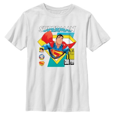 Boys Superman Flying Hero T Shirt