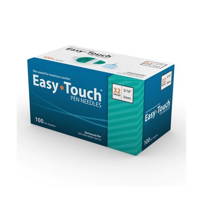 Easy Touch Pen Needle 32 Gauge 5mm, 100 Ct