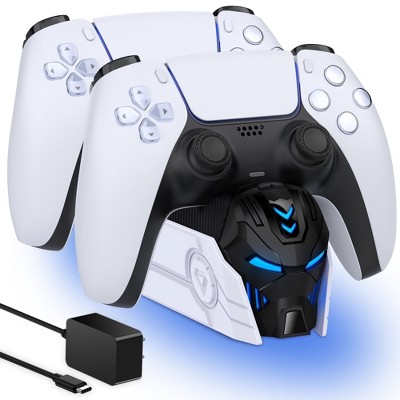Beboncool PS5 Controller Charger with AC Adaptor,White