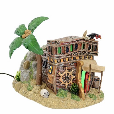 Department 56 Villages 6.5 Inch Pirate Haven Hideaway Halloween , Halloween Village Shipwreck Haunted (1PC)