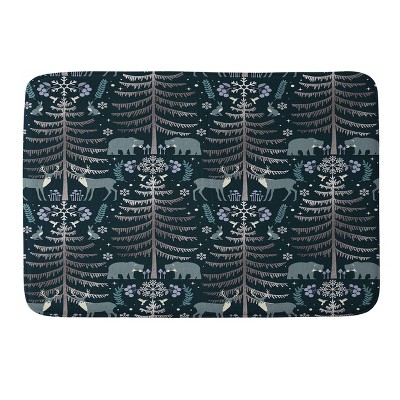 Deny Designs Emanuela Carratoni Moon Winter Forest Memory Foam Bath Mat