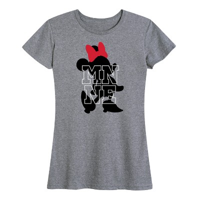 Women's - Disney - Silhouette Minnie Short Sleeve Graphic T-Shirt