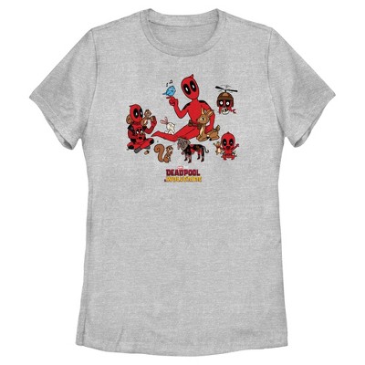 Women's Marvel: Deadpool & Wolverine Forest Friends T-Shirt